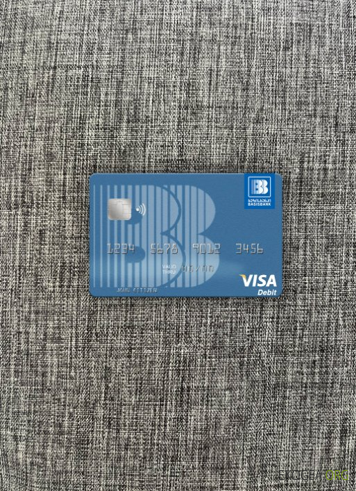 Carte de débit visa Georgia Basis Bank avant photolook